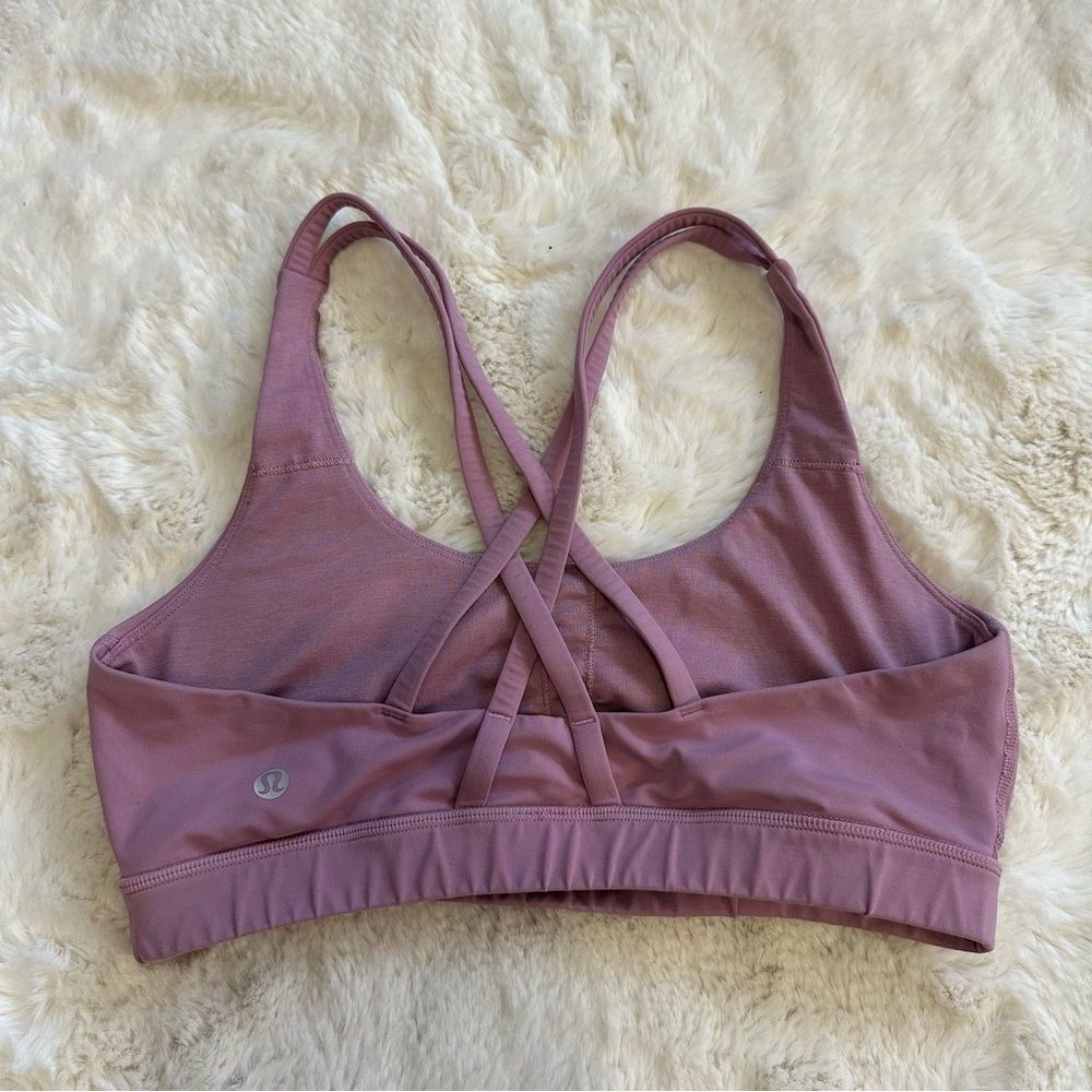 Lululemon size 8 cross back light purple sports bra